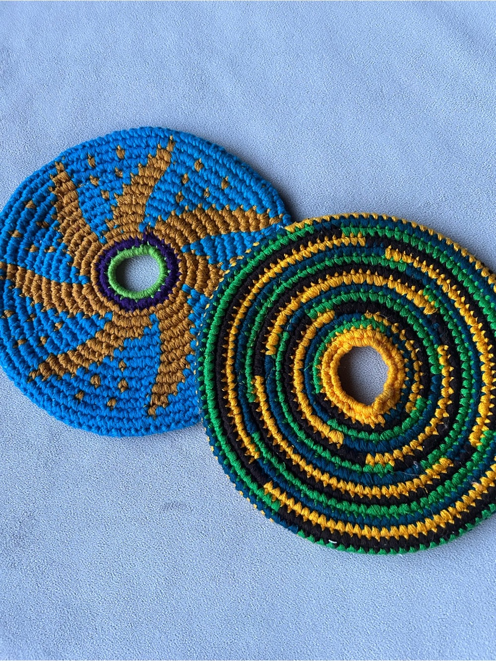 Set of 2 ~ Pocket Discs ~ Handmade in Guatemala